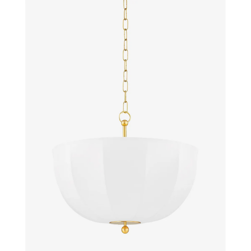 Meshelle Pendant open metal mesh hanging light with sculptural wire shade and warm filtered glow in contemporary dining room