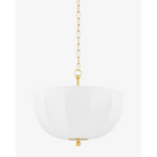 Meshelle Pendant open metal mesh hanging light with sculptural wire shade and warm filtered glow in contemporary dining room