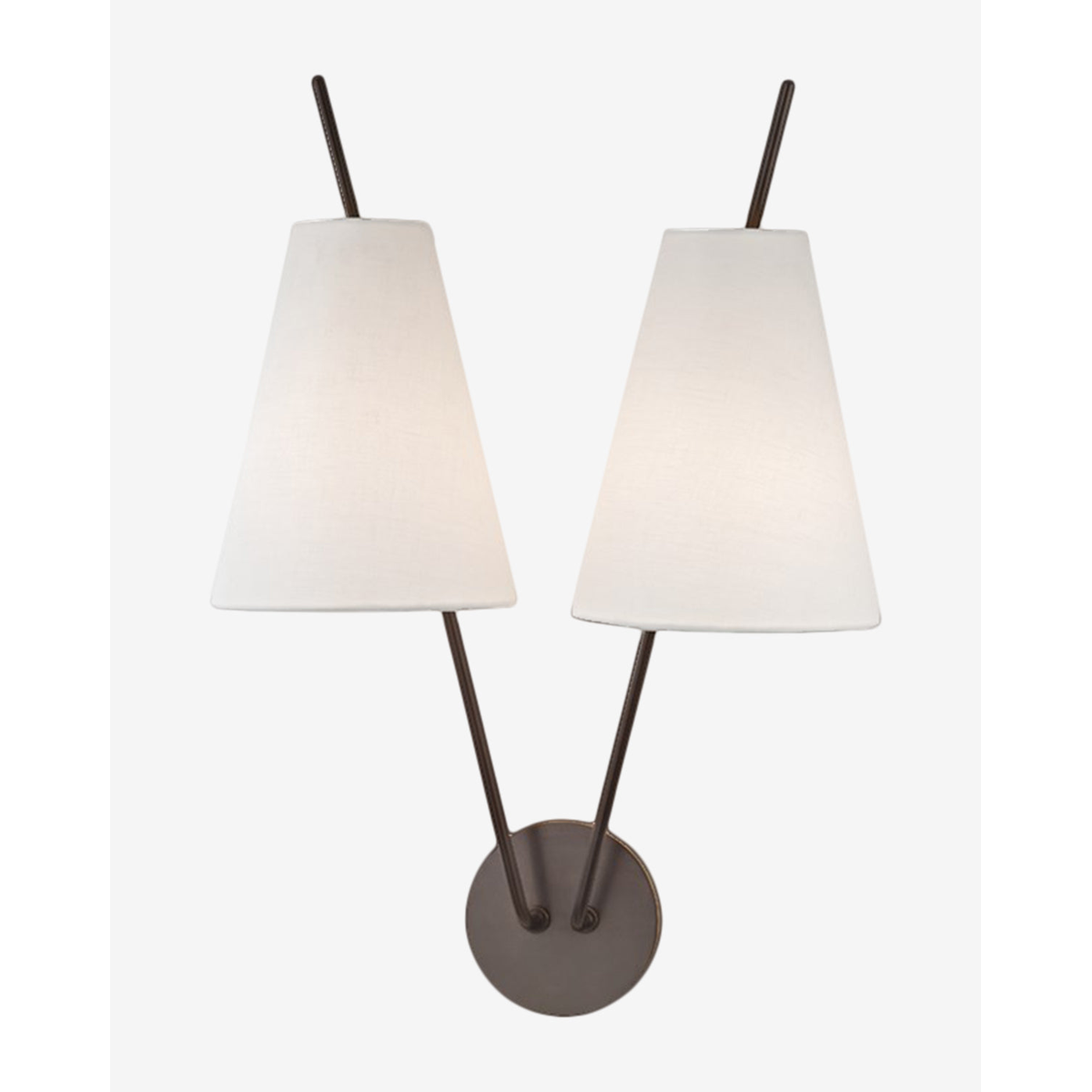 Milan Sconce Italian-modern polished chrome wall light with clean lines and warm directional glow in contemporary living room