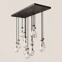 Modern Raindrop Crystal Rectangular Chandelier – view 11