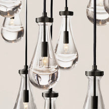 Modern Raindrop Crystal Rectangular Chandelier – view 8