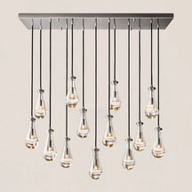 Modern Raindrop Crystal Rectangular Chandelier – view 12