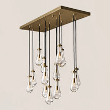Modern Raindrop Crystal Rectangular Chandelier – view 9
