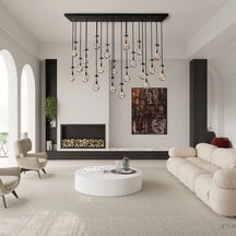 Modern Raindrop Crystal Rectangular Chandelier – view 4