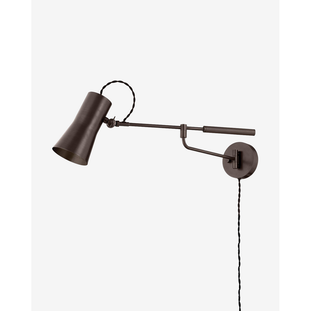 Novel Sconce contemporary wall light with sculptural form mounted on interior wall