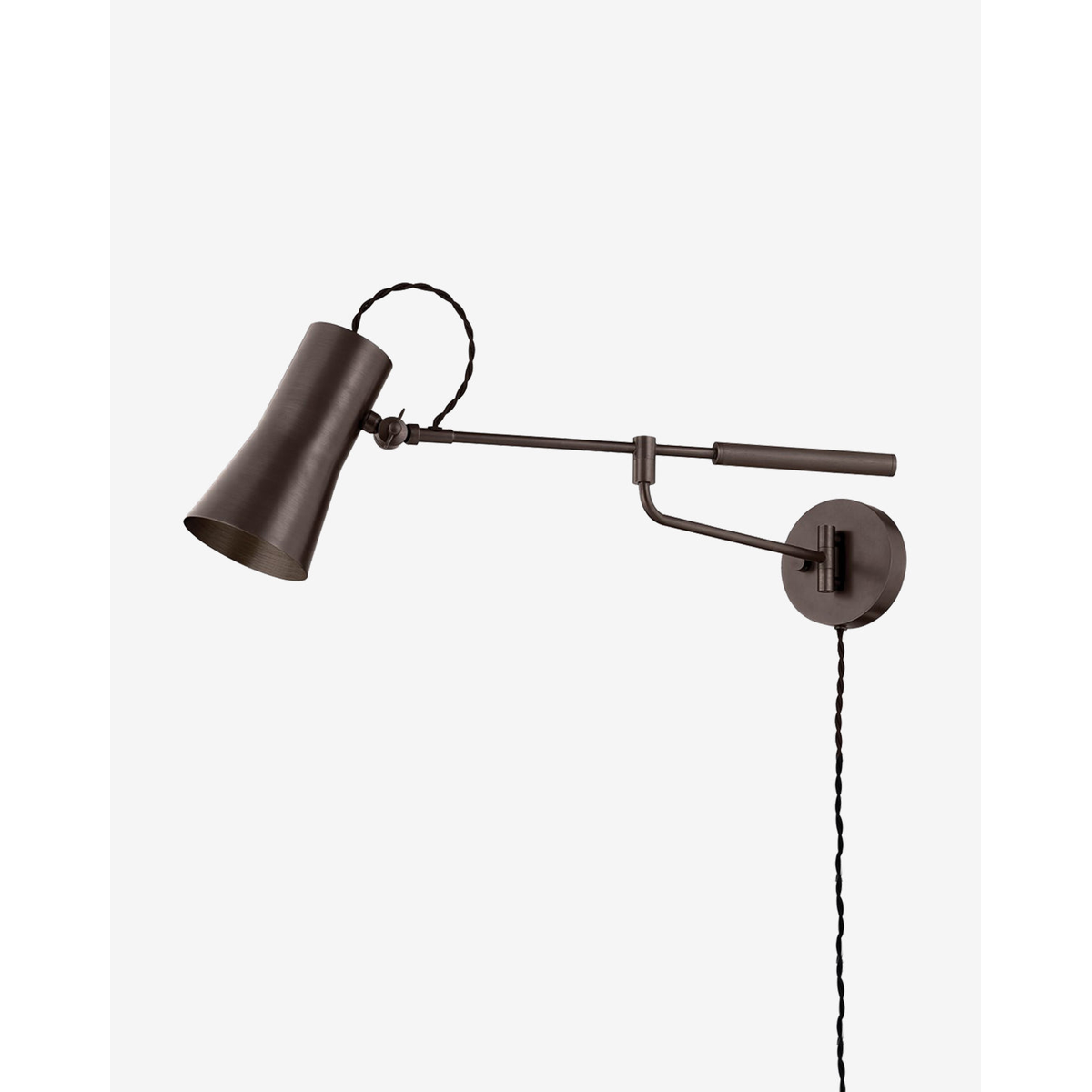 Novel Sconce contemporary wall light with sculptural form mounted on interior wall