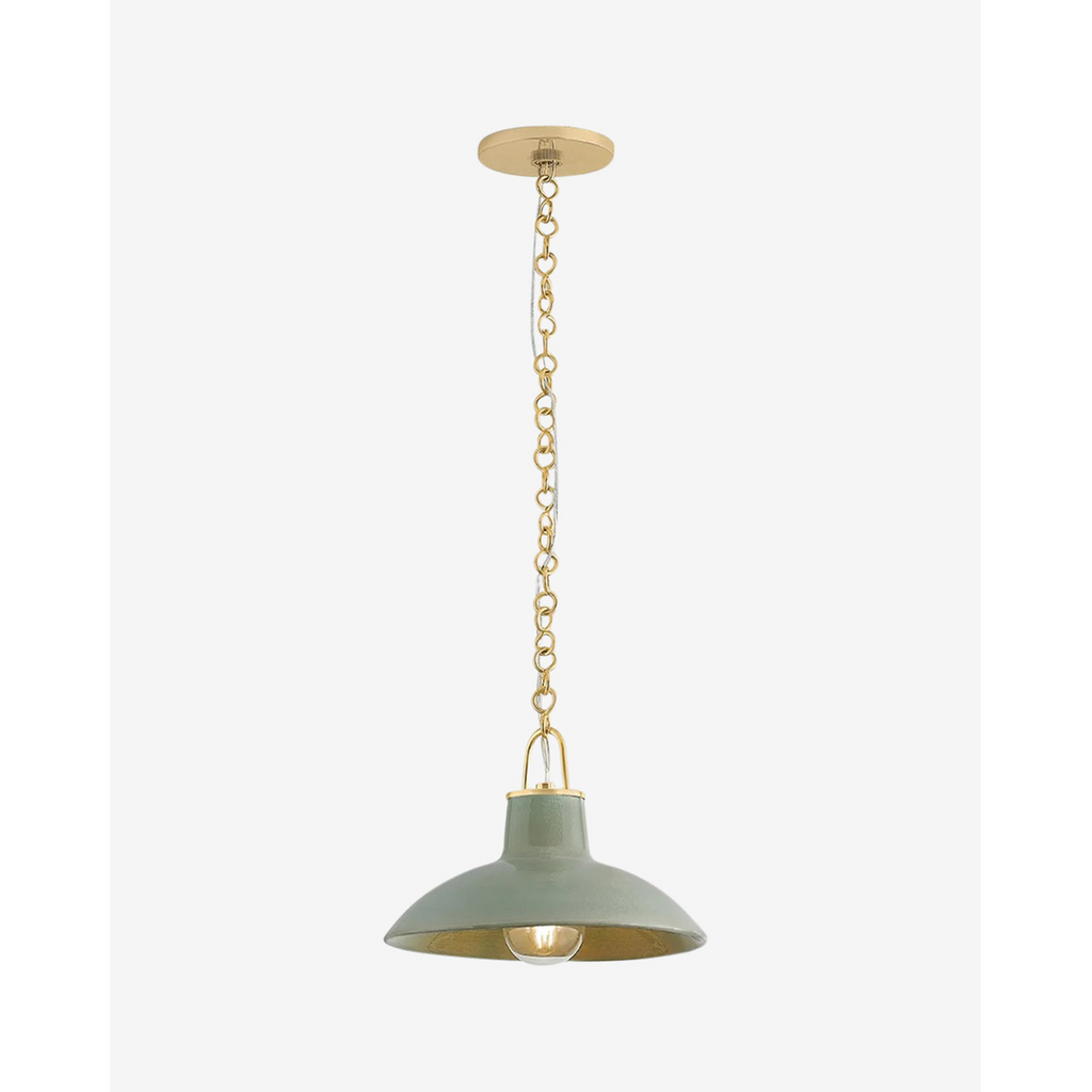 Pottersville Pendant — Artisan Ceramic Hanging Light with Rustic Warm Downlight
