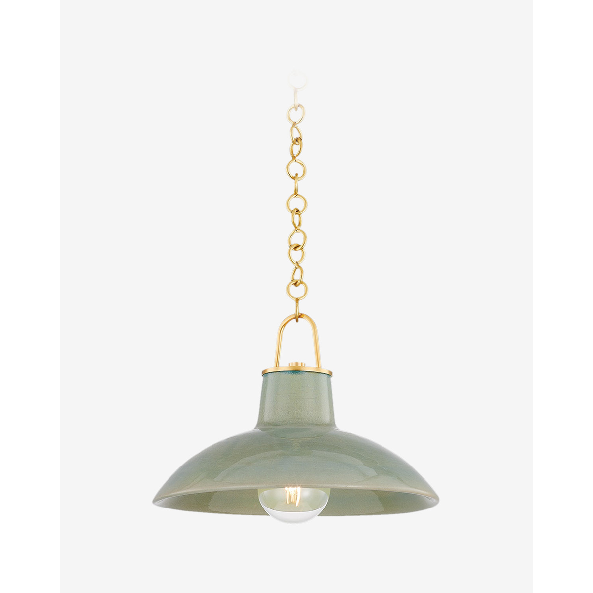 Pottersville Pendant — Artisan Ceramic Hanging Light with Rustic Warm Downlight