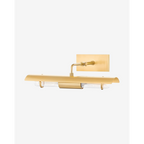 Raelynn Picture Light gallery-quality artwork light with warm focused beam illuminating painting above fireplace in elegant living room