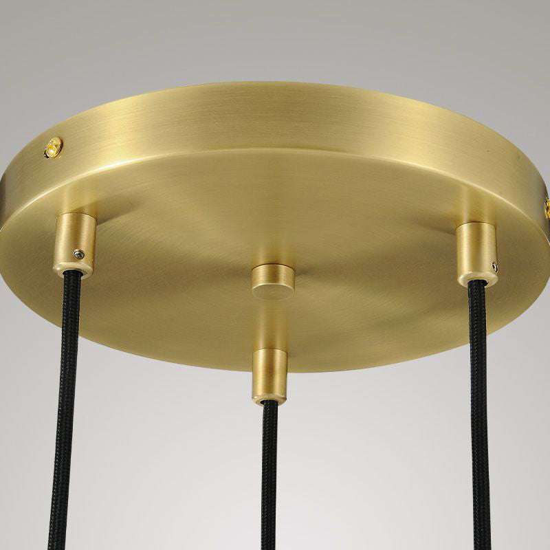 Rain Drops 3 Lights Cord Round Chandelier