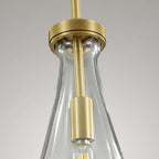 Rain Drops 3 Lights Cord Round Chandelier