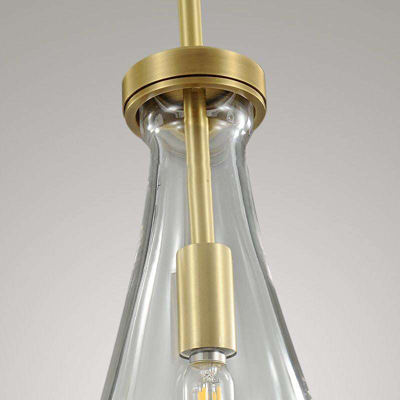 Rain Drops 3 Lights Cord Round Chandelier