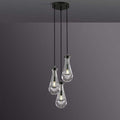 Rain Drops 3 Lights Cord Round Chandelier