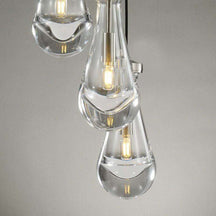 Rain Drops 3 Lights Cord Round Chandelier – view 4
