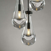Rain Drops 3 Lights Cord Round Chandelier – view 5
