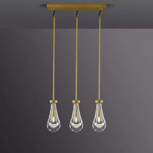 Rain Drops 3-Light Rectangular Chandelier – view 4