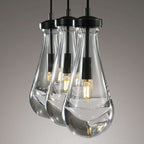 Rain Drops 3 Lights Rectangular Chandelier - Enchanting Glow & Modern Elegance