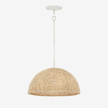 Raquel Artisan Woven Bead Dome Pendant Light
