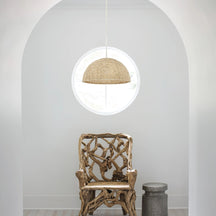 Raquel Artisan Woven Bead Dome Pendant Light