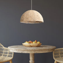 Raquel Artisan Woven Bead Dome Pendant Light