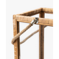 Rattan and Glass Lantern — Natural Rattan Lantern with Warm Even Glow