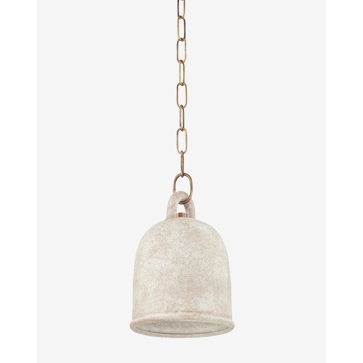 Relic Pendant vintage industrial hanging light with aged metal finish and warm filament glow over kitchen island