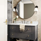 Wainwright Single Swoop Sconce -  Elegant Curved Arm Wall Light