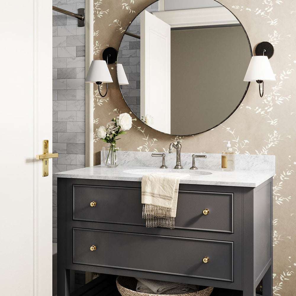 Wainwright Single Swoop Sconce -  Elegant Curved Arm Wall Light