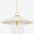 Ressi Pendant — Minimalist Glass Hanging Light with Soft Diffused Glow