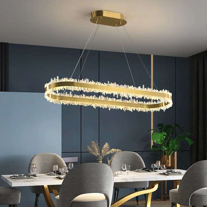 oval chandelier