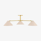 Sonja 3 Light Chandeliers Nordic elegance three-arm ceiling light with warm balanced glow in contemporary dining room interior