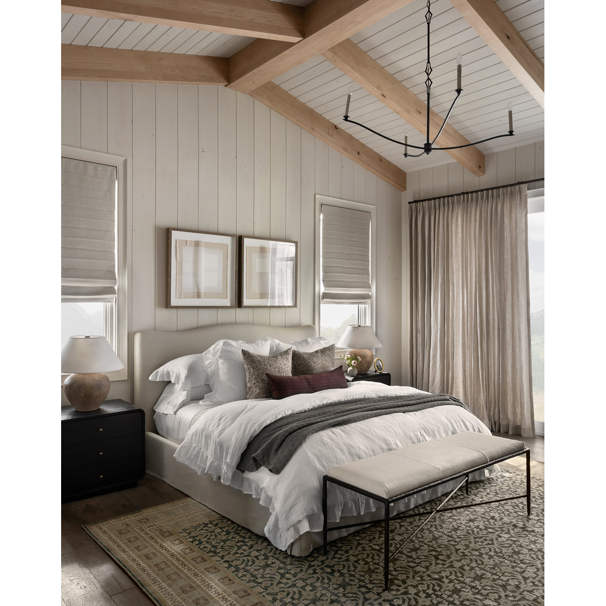 Knole Chandelier — Grand Heritage Ceiling Light with Warm Aristocratic Glow