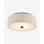 Tyrone Flush Mount — Classic Frosted Glass Ceiling Light with Warm Even Glow
