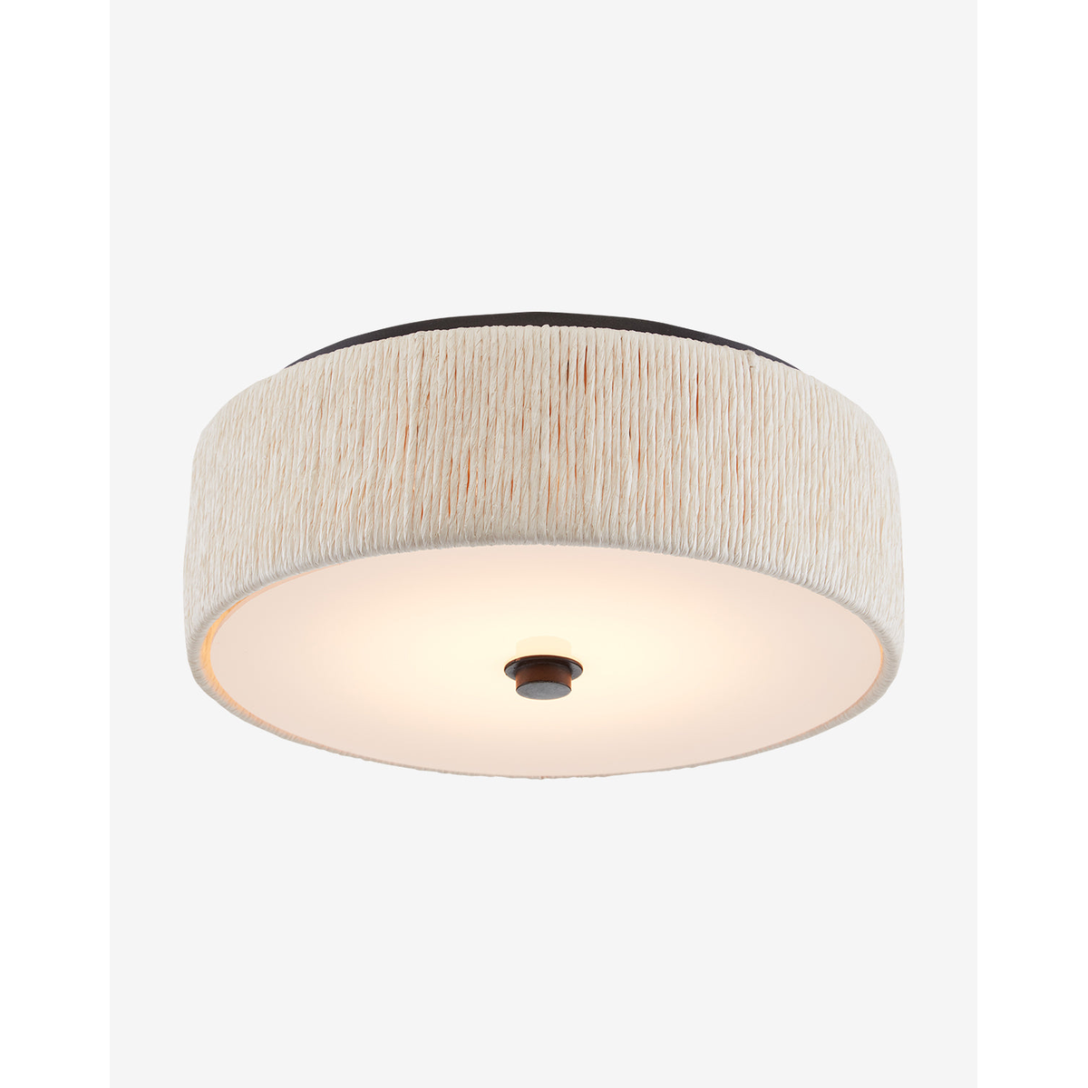 Tyrone Flush Mount — Classic Frosted Glass Ceiling Light with Warm Even Glow