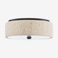 Tyrone Flush Mount classic frosted glass ceiling light with warm even glow in traditional bedroom interior