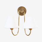Wainwright Double Swoop Sconce -  Elegant Dual-Arm Wall Light