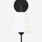 Wainwright Single Swoop Sconce -  Elegant Curved Arm Wall Light