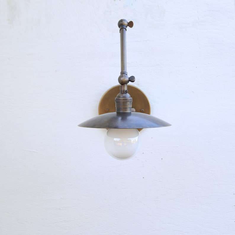 brass wall sconce