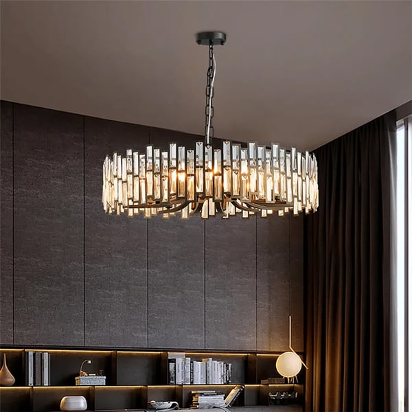 Geometric Crystal Chandelier – Living Room Chandelier - View 2
