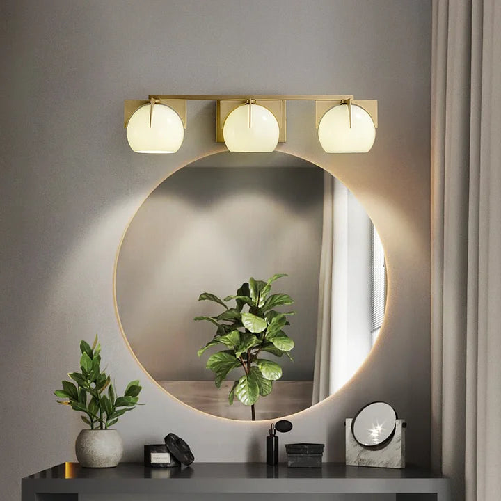 brass light fixture