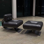 black ottoman