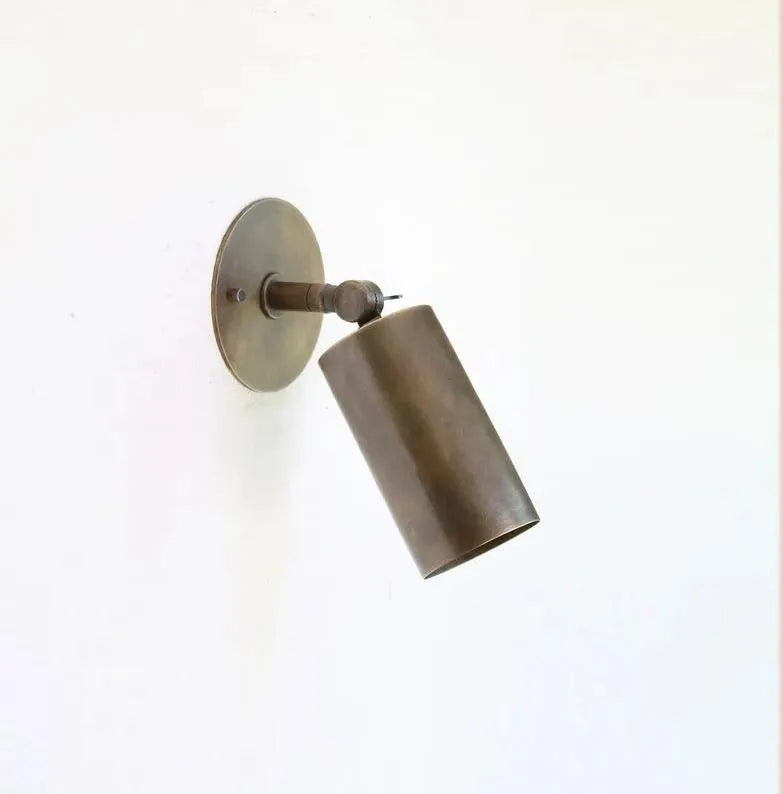 Brass Cylinder Sconce Lights – Bedroom Wall Sconces - View 7
