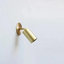 Brass Cylinder Sconce Lights – Bedroom Wall Sconces - View 3