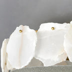 Alabaster Artze Ceiling Fixture | Warm Brass Interior Lighting - View 5
