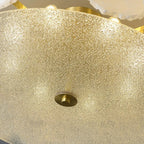 Alabaster Artze Ceiling Fixture | Warm Brass Interior Lighting - View 7