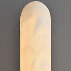 Alabaster Column Wall Light – Vertical Ambient Lamp with Minimalist Design - View 4