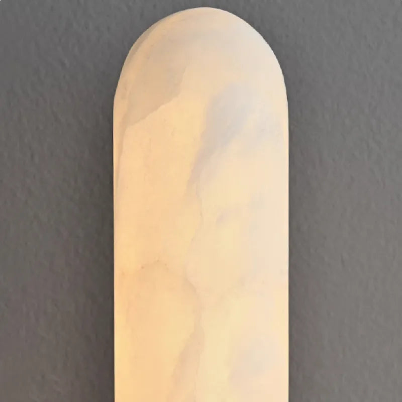 Alabaster Column Wall Light – Vertical Ambient Lamp with Minimalist Design - View 4