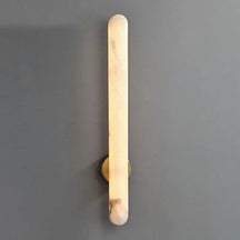Alabaster Column Wall Light – Vertical Ambient Lamp with Minimalist Design - View 6