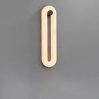 Alabaster Elliptical Wall Lamp – Gradual Fade Glow with Modern Design
