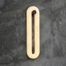 Alabaster Elliptical Wall Lamp – Gradual Fade Glow with Modern Design - View 2